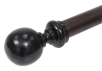 34mm Ball Finial Wooden - Mahogany